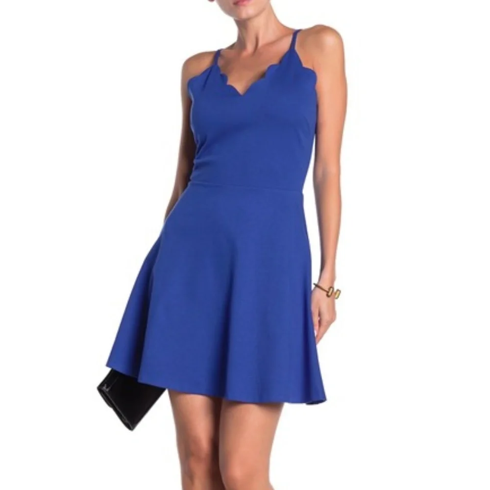 NEW Nordstrom V-Neck Fit & Flare Dress SZ S - Picture 1 of 5